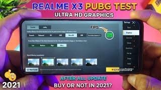 Realme x3 Pubg Test Ultra Hd Graphics With Fps Meter Full Review 2021  realme x3 pubg test