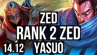 ZED vs YASUO MID  Rank 2 Zed 5k comeback 66% winrate Rank 9 6310  JP Challenger  14.12