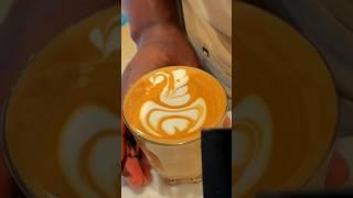 Basic latte art - swan 