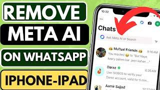 How To Remove Meta AI from WhatsApp on iPhone  Delete Meta AI on WhatsApp