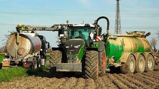 Fendt 1050 Vario + Samson PG25 und CM 75 beim Gülle fahren.