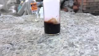 exeperimental potassium permanganate + glycerin