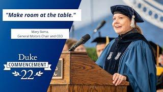 Mary Barra  Duke Commencement Speaker 2022