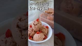 Healthy Strawberry Ice Cream - No Cream No Refined Sugar No Condensed Milk