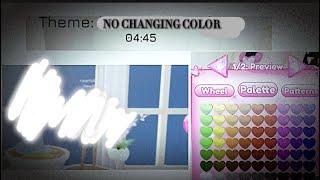 NO CHANGING COLOR IN DRESS TO IMPRESS Roblox gameplay dress to impress Challenge is no coloring