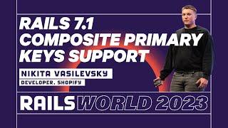 Nikita Vasilevsky - Implementing Native Composite Primary Key Support in Rails 7.1 - Rails World 23