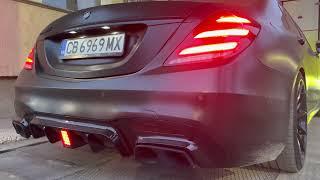 Mercedes S63 AMG Brabus optic - 700ps 1200nm - cold start and exhaust sound