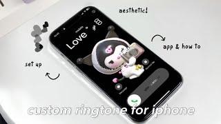 how to custom ringtone for iPhone   app & setup   𝒂𝒆𝒔𝒕𝒉𝒆𝒕𝒊𝒄