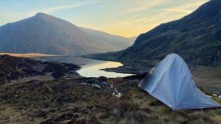 WILD CAMPING at the DEVILS KITCHEN in Snowdonia Wales UK