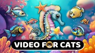 CAT GAMES - Tropical Coral Reef Fish. Videos For Cats  CAT & DOG TV  1 Hour.