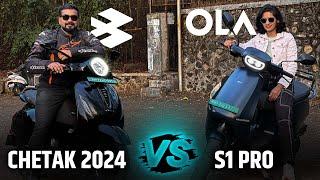 2024 Chetak VS Ola s1 Pro ️ EV Battle #bajajchetak #chetakpremium #chetakurbane #olas1pro #olas1