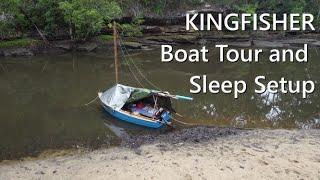 Ep 11. Boat Tour and Sleep Setup in an 11 foot 3 inch Heron. Now with packing list link.