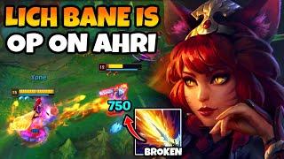 This NEW Ahri Build makes her BROKEN Lich Bane does so much damage