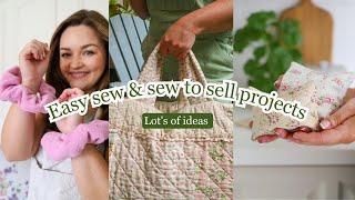 Easy sew projects sew to sell ideas including DIY towel scrunchies 