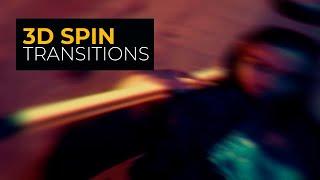 3D Spin Transitions DaVinci Resolve Templates