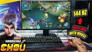 CHOU  MOBILE LEGENDS PC GAMEPLAY  CHOU FREESTYLE IN PC   CHOU PC HANDCAM