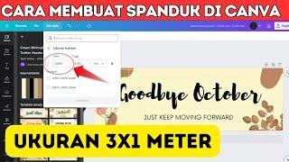 Cara Mengatur Ukuran Spanduk 3x1 Meter di Canva