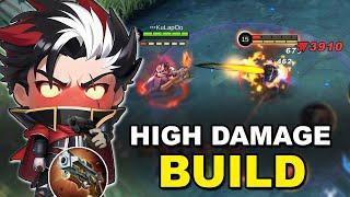 Granger  Highest Damage Build  One Shot Red Bullet  Mobile Legends