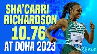 Shacarri Richardson Makes A Huge Statement With A 10.76 At DOHA... Heres Why #doha #shacarri