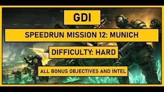 C&C 3 Tiberium Wars - GDI - Mission 12 Munich - Hard - All bonus objectives and intel
