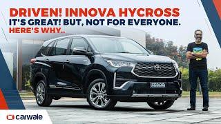 Toyota Innova Hycross drive review - Its great. But not for everyone  CarWale