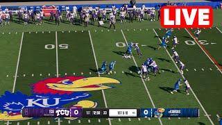 NCAAF LIVE TCU Horned Frogs vs Kansas Jayhawks  Week 5 Full Game - 2024 College Football 25