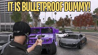 Ballas Refuse To Get Out Of Their Vehicle At Gunpoint Because It Is Bulletproof  NoPixel RP  GTA 5