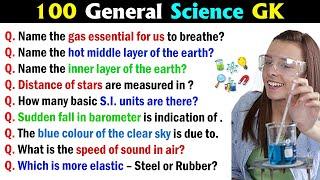 100 General Science Quiz General Knowledge Questions and Answers  Science GK  Science GK Questions