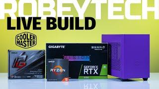 $2000 PC Build - Giveaways + Purple Cooler Master NR200P Build 5600x  EVGA 3070