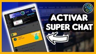 How to ACTIVATE the SUPER CHAT on YouTube Live Donations  - Tecnet D 
