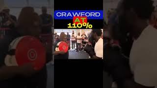 CRAWFORD AT 110% READY TO JAB WITH SPENCE #shorts #crawfordspence #boxing #megafight