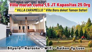 VILLA MURAH 1 JUTAAN KAPASITAS 25 ORG  Villa Caramello Cisarua Puncak Bogor