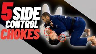 5 Side Control Chokes Every White Belt MUST Know