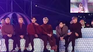 EXO reaction to RED VELVET Russian MMA 2016