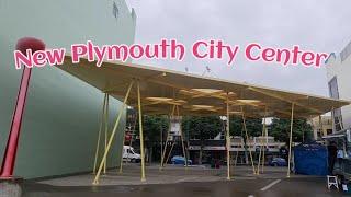 Walking Around New Plymouth City Center in Morning 2023