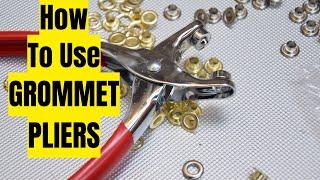 How To Use Grommet Pliers Paxcoo Grommet Pliers Kit Review