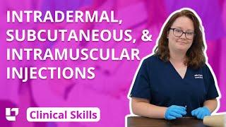 Intradermal Subcutaneous and Intramuscular Injections Clinical Nursing Skills  @LevelUpRN​