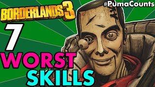 7 WORST SKILLS FOR FL4K ZANE MOZE AND AMARA in Borderlands 3 Worst Character Skills #PumaCounts