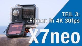 Actionpro X7neo Test  4K 30fps  Unter Wasser filmen mit der X7neo