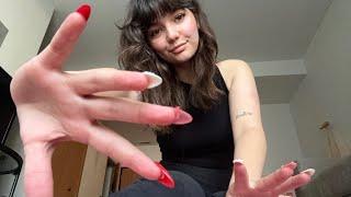 ASMR  FAST Build Up Tapping ON THE FLOOR Camera TAPPING and SCRATCHING Fabric Scratching Lofi