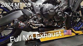 2024 MT-09 Full M4 Exhaust Testing & Tuning