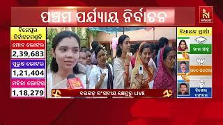 BJDs Padampur Candidate Barsha Singh Bariha Waits In Queue To Cast His Vote in Bargarh 