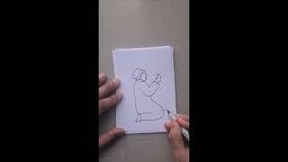 How to draw a man praying Ramadan Mubarak #drawing #painting #draw #shorts #ramadan #islam
