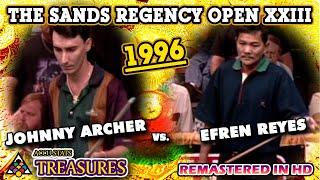 JOHHNY ARCHER vs EFREN REYES - Sands Regency Open XXIII