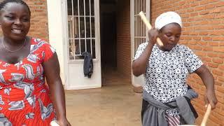 Rwandan women performing Burundian traditional rhythm