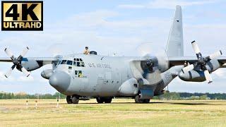 USAF C-130H Hercules Arrival - Alberta International Airshow 2021 4K Ultra HD