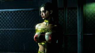 Resident Evil 2 Remake Claire Tape Bound Caution Type bikini  Biohazard 2 mod  4K