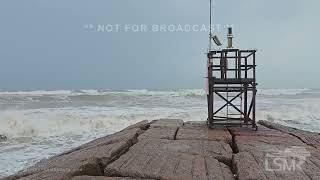 07-07-2024 Matagorda Beach Texas - Beryl - Huge Waves in the Gulf of Mexico
