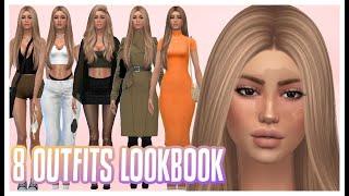 Nyla Simons 8 Outfit Lookbook - Sims 4 CAS + CC Folder & Sim Download