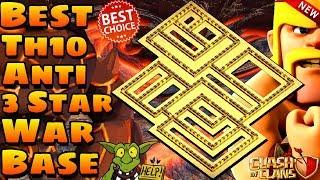 NEW TH10 WAR BASE 2019  ANTI 3 STAR BASE  ANTI EVERYTHIN  WITH REPLAY